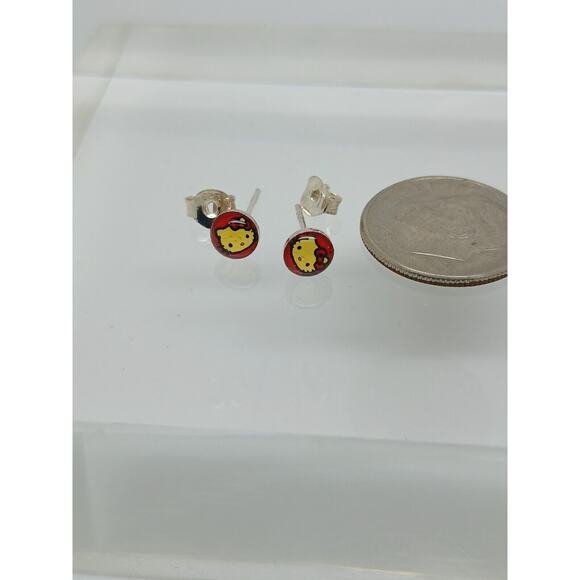 Vintage Estate Jewelry NOS .925 Sterling Silver HELLO KITTY New Earrings - Picture 9 of 9